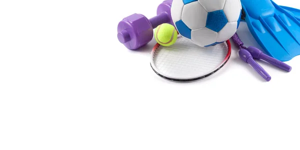 Sports Equipment Has Fallen Heap — Stock Photo, Image