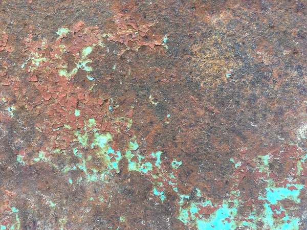 Rusty Viejo Áspero Textura Metal Fondo Textura Metal Oxidado Oscuro —  Fotos de Stock