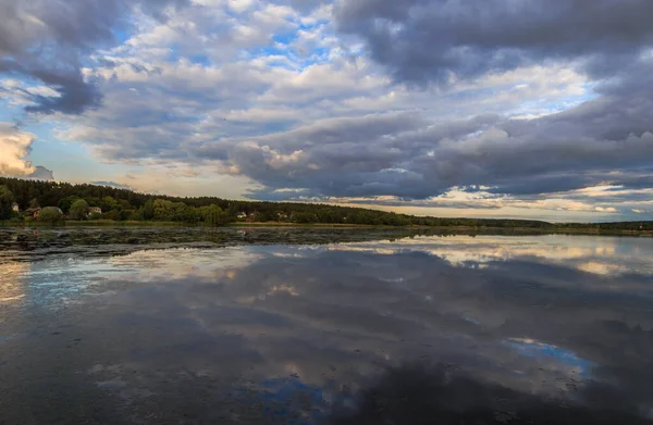 Sunset Ukraine Kiev Region 2020 — Stock Photo, Image