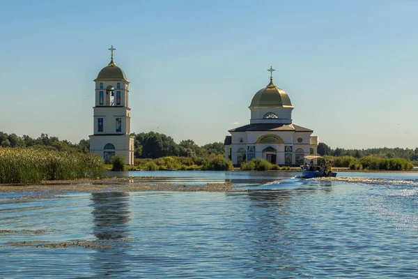 Flooded Church Transfiguration Church Kiev Region Ukraine 2020 — Stock Photo, Image