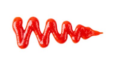 Beyaz arkaplanda izole edilmiş domates sosu