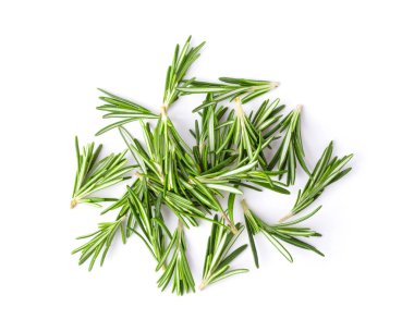 Biberiye beyaz arkaplanda izole edildi, Üst görünüm.