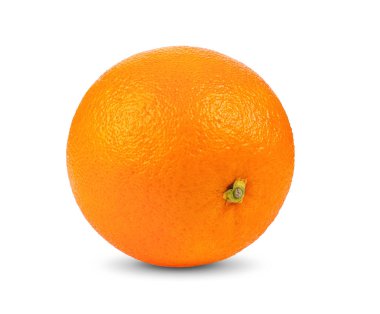 Beyaz arka planda izole portakal meyvesi. tam alan derinliği