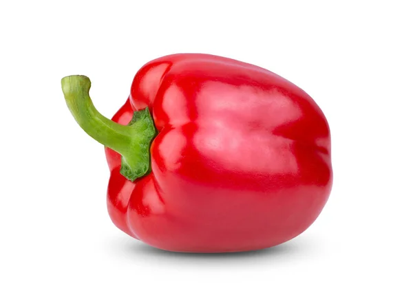 Pimiento Rojo Sobre Fondo Blanco Profundidad Total Campo — Foto de Stock