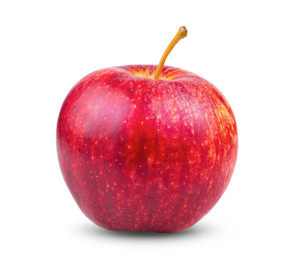 Fresh Red Apple Isolated White Background Full Depth Field — Stock fotografie