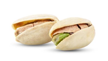 Beyaz arka planda kenevir fıstığı var. tam alan derinliği