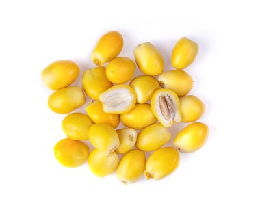 Hurma ağacının tomurcuğundan. en üstteki görünüm