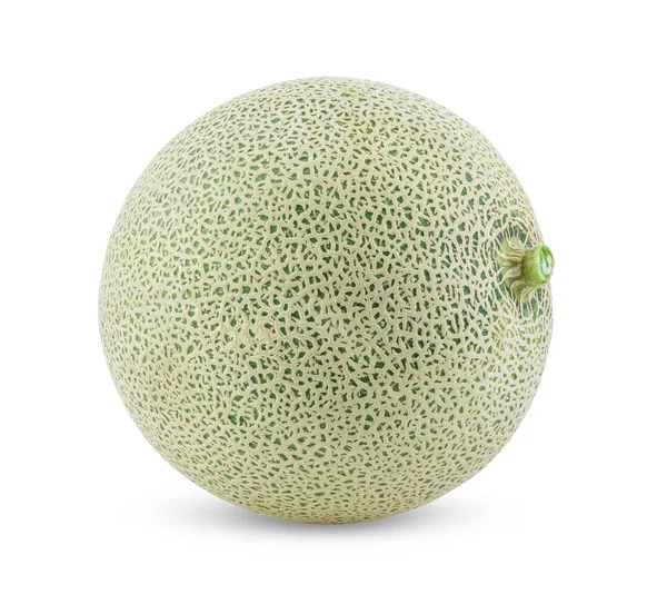 Cantaloupe Meloen Geïsoleerd Witte Achtergrond — Stockfoto