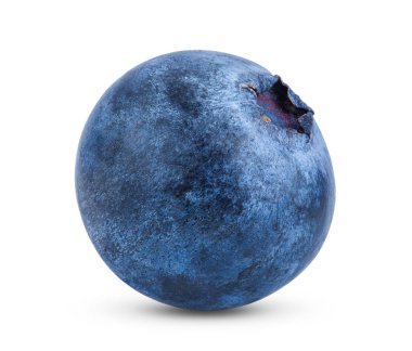 Beyaz arka planda izole edilmiş taze yaban mersini. tam alan derinliği