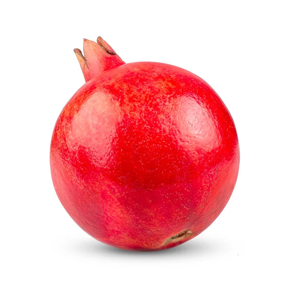Granátové Jablko Izolované Bílém Pozadí — Stock fotografie