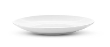 boş beyaz plaka beyaz arkaplanda izole