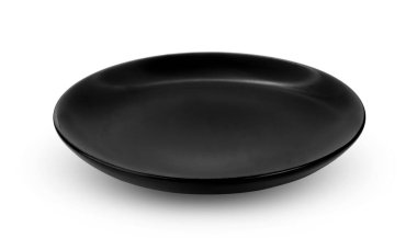 Siyah plaka beyaz arkaplanda izole edildi