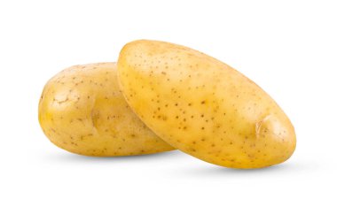  Beyaz arkaplanda izole edilmiş patates 
