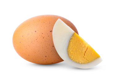 Beyaz arkaplanda yumurta izole 