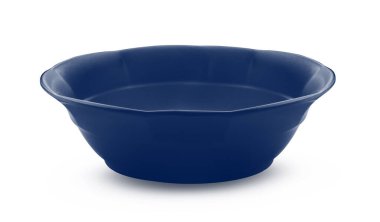 mavi kase beyaz arkaplanda izole