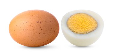 Beyaz arkaplanda yumurta izole 