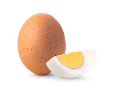 Beyaz arkaplanda yumurta izole 