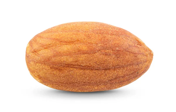 Amandes Isolées Sur Fond Blanc — Photo