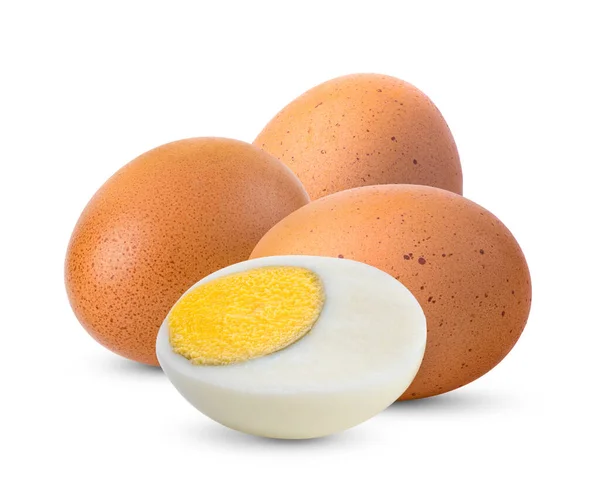 Jajko Izolowane Białym Tle Pełna Głębokość Pola — Zdjęcie stockowe