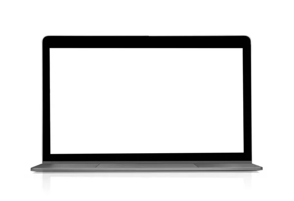 Laptop Mit Leerraum Isoliert Auf Weißem Hintergrund — Stockfoto