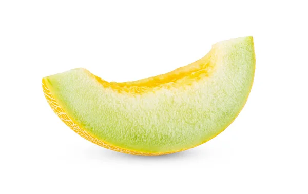 Melon Melonowy Izolowany Białym Tle Pełna Głębia Ostrości — Zdjęcie stockowe