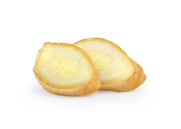 ginger isolated on white background. depth of field