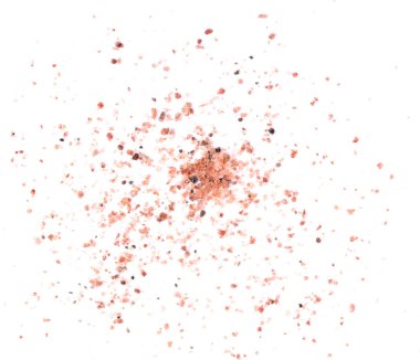 Siyah himalaya tuzu beyaz arkaplan görünümünde izole