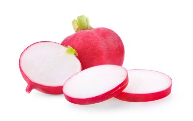 turp beyaz arkaplanda izole edildi