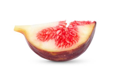 Beyaz arkaplanda taze incir izole edildi