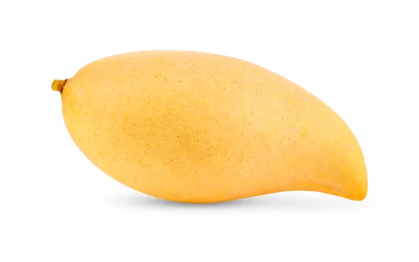 Mango Giallo Isolato Fondo Bianco — Foto Stock