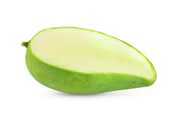 Green Mango Isolated White Background — Stock Photo, Image