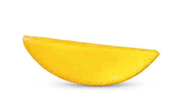 Slice Mango Isolated White Background Full Depth Field — Stock Photo, Image