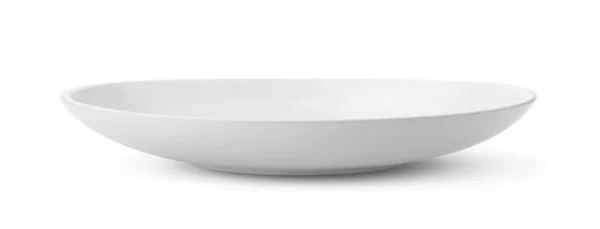 White Ceramics Bowl Isolated White Background — Stock Photo, Image