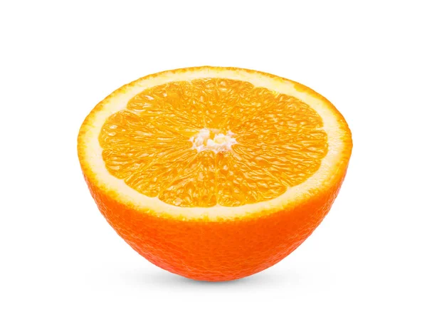Ωρίμανση Των Μισών Πορτοκαλιών Εσπεριδοειδών Που Απομονώνονται Λευκό Φόντο Πλήρες — Φωτογραφία Αρχείου