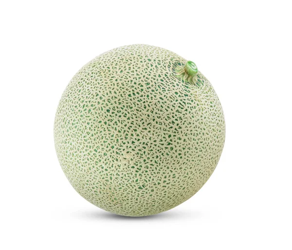 Meloen Geïsoleerd Witte Achtergrond Volledige Velddiepte — Stockfoto