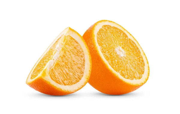 Πορτοκαλί Φρούτα Που Απομονώνονται Λευκό Φόντο Πλήρες Βάθος Πεδίου — Φωτογραφία Αρχείου