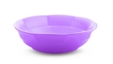 Pembe kase beyaz arkaplanda izole.