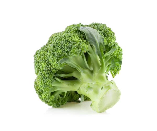 Broccoli Isolati Fondo Bianco — Foto Stock