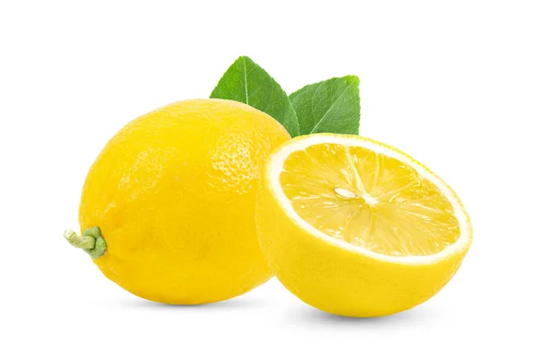 Lemon กแยกจากพ นหล ขาว — ภาพถ่ายสต็อก