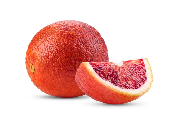 Blood Orange Isolated White Background — Stock Photo, Image