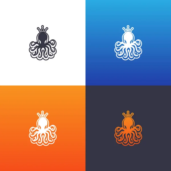 Conjunto Silhuetas Polvo Ilustração Silhueta Polvo Definida Como Design Logotipo — Vetor de Stock