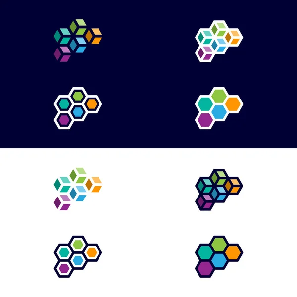 Syntetické Mozku Logo Obrázek Loga Design Pro Syntetické Mozku Budoucnosti — Stockový vektor