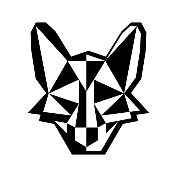 Вовк Дизайн Логотипу Дизайн Логотипу Ілюстрації Вовка Білому Тлі — стоковий вектор