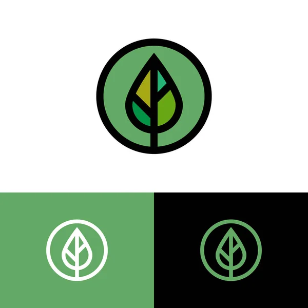 Plant Leaf Icon Illustration Leaf Plant Icon Symbol Ecology — Stock Vector