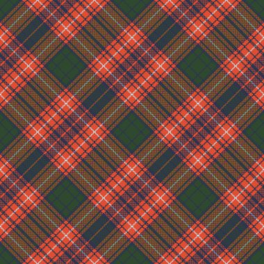 Tartan piksel doku sorunsuz arka plan kontrol edin. Vektör çizim.
