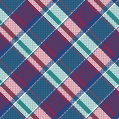 Soyut asimetrik onay ekose seamless modeli. Vektör çizim.