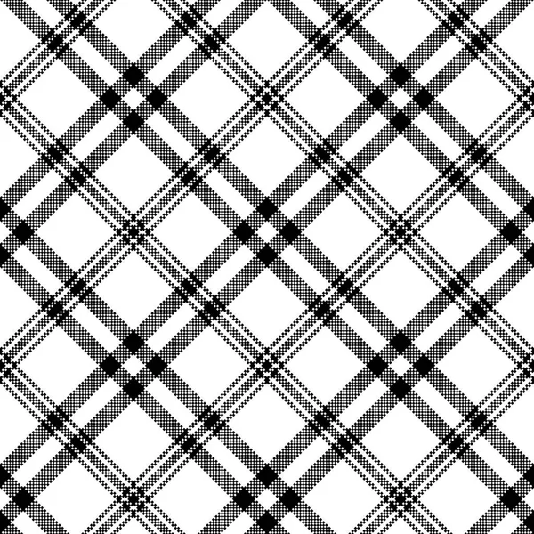 Einfaches Schwarz Weiß Kariertes Nahtloses Muster Vektorillustration — Stockvektor