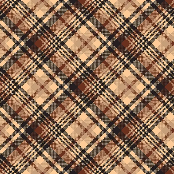 Padrão Sem Costura Tartan Cor Chocolate Fundo Ilustração Vetorial —  Vetores de Stock