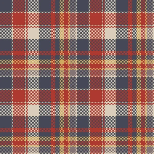 Tartan Texture Tissu Grossier Motif Sans Couture Illustration Vectorielle — Image vectorielle