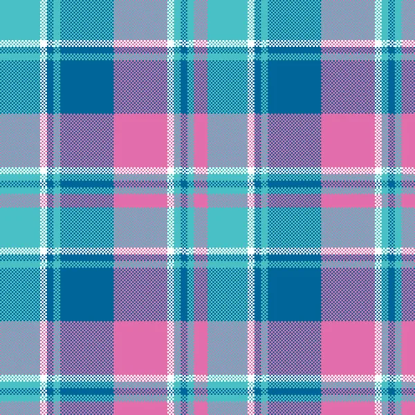 Bébé Fille Rose Pastel Couleur Plaid Motif Sans Couture Illustration — Image vectorielle